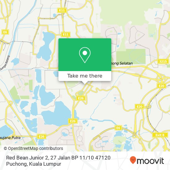 Red Bean Junior 2, 27 Jalan BP 11 / 10 47120 Puchong map