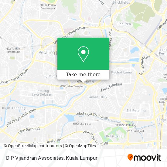 D P Vijandran Associates map