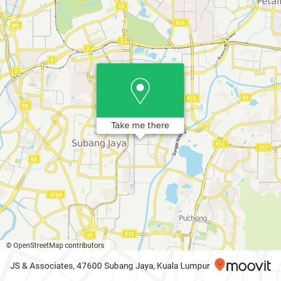 Peta JS & Associates, 47600 Subang Jaya