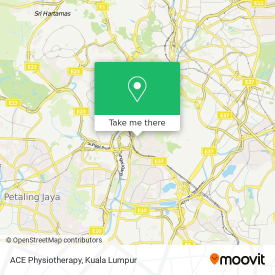 ACE Physiotherapy map