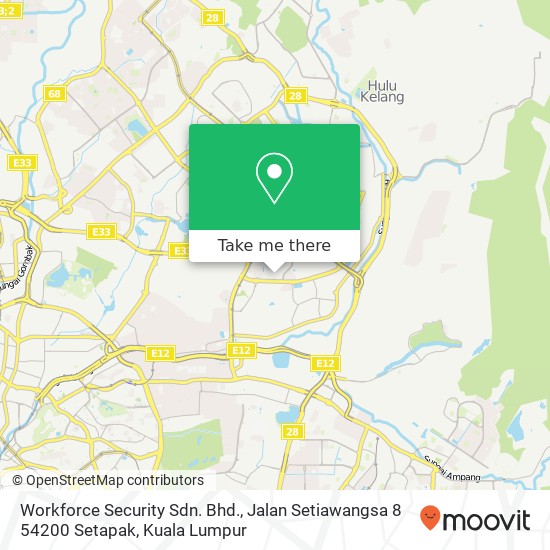 Workforce Security Sdn. Bhd., Jalan Setiawangsa 8 54200 Setapak map