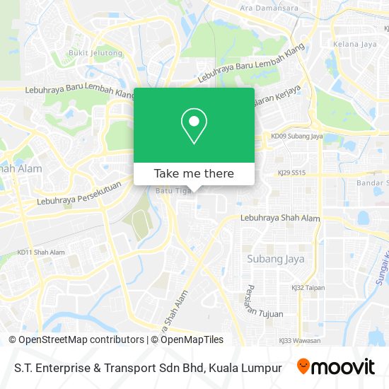 S.T. Enterprise & Transport Sdn Bhd map