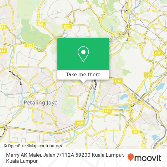 Marry AK Malei, Jalan 7 / 112A 59200 Kuala Lumpur map