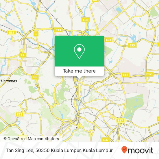 Tan Sing Lee, 50350 Kuala Lumpur map