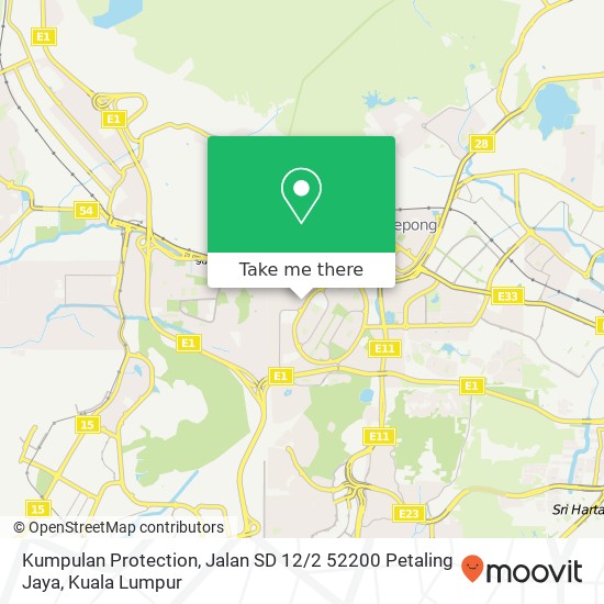 Kumpulan Protection, Jalan SD 12 / 2 52200 Petaling Jaya map