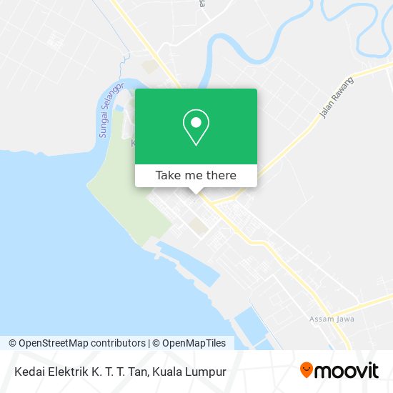 Peta Kedai Elektrik K. T. T. Tan
