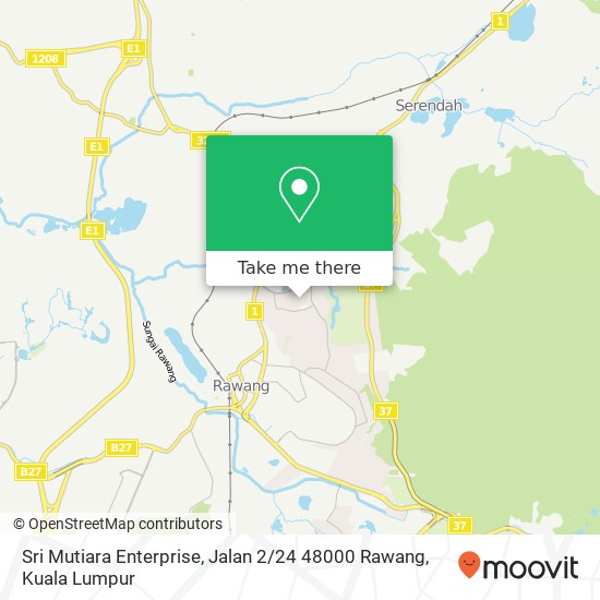 Peta Sri Mutiara Enterprise, Jalan 2 / 24 48000 Rawang