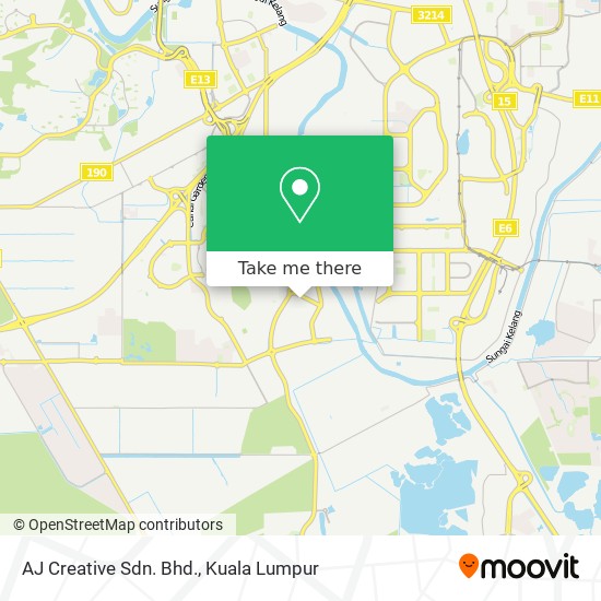 AJ Creative Sdn. Bhd. map