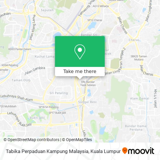 Tabika Perpaduan Kampung Malaysia map