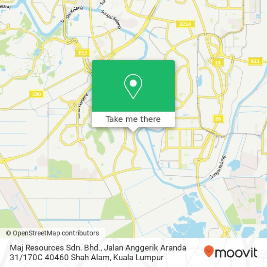 Maj Resources Sdn. Bhd., Jalan Anggerik Aranda 31 / 170C 40460 Shah Alam map