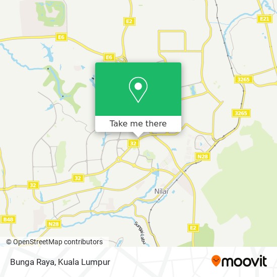 Bunga Raya map