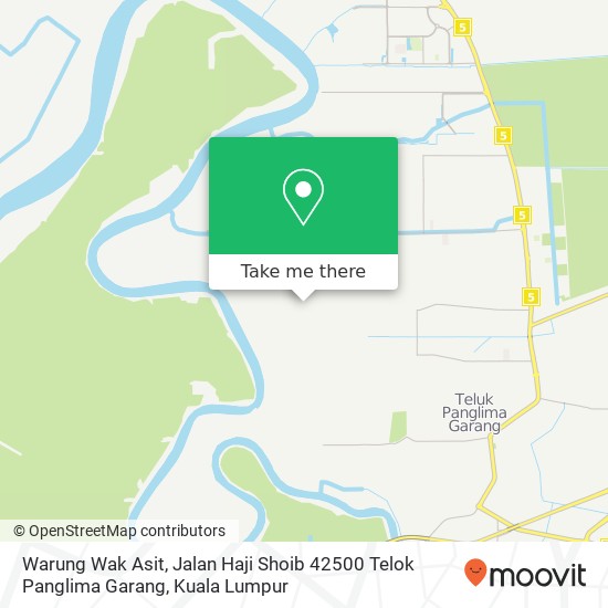 Warung Wak Asit, Jalan Haji Shoib 42500 Telok Panglima Garang map