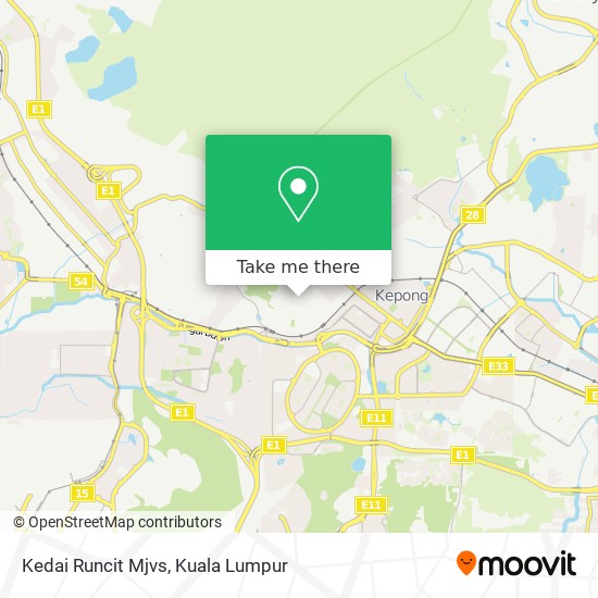 Kedai Runcit Mjvs map