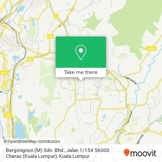 Bergongnon (M) Sdn. Bhd., Jalan 1 / 154 56000 Cheras (Kuala Lumpur) map