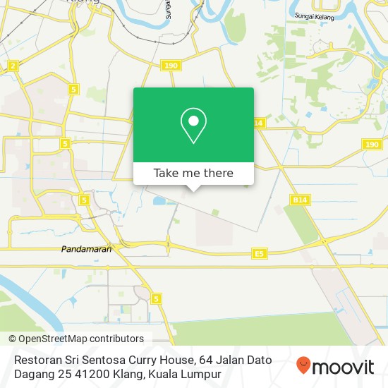 Peta Restoran Sri Sentosa Curry House, 64 Jalan Dato Dagang 25 41200 Klang