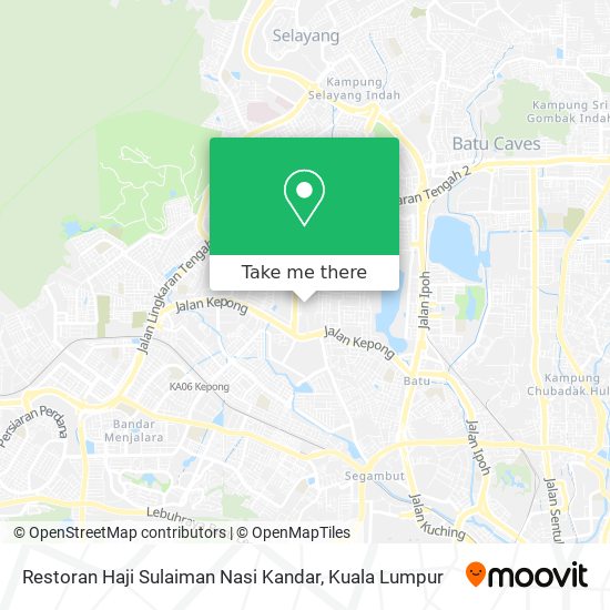 Peta Restoran Haji Sulaiman Nasi Kandar