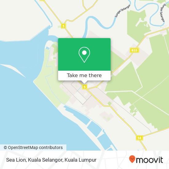 Sea Lion, Kuala Selangor map