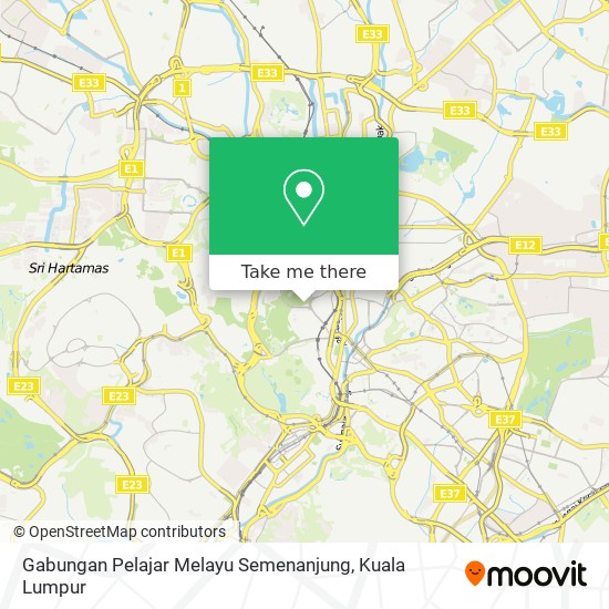 Gabungan Pelajar Melayu Semenanjung map