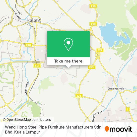 Weng Hong Steel Pipe Furniture Manufacturers Sdn Bhd map