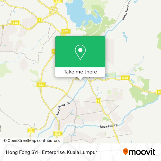 Hong Fong SYH Enterprise map