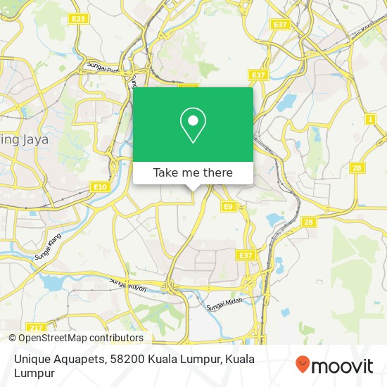 Unique Aquapets, 58200 Kuala Lumpur map