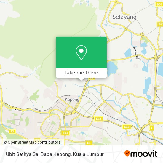 Ubit Sathya Sai Baba Kepong map