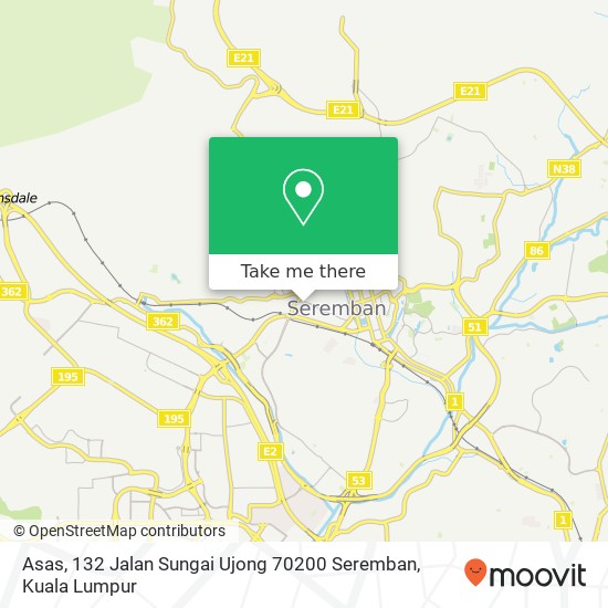 Peta Asas, 132 Jalan Sungai Ujong 70200 Seremban