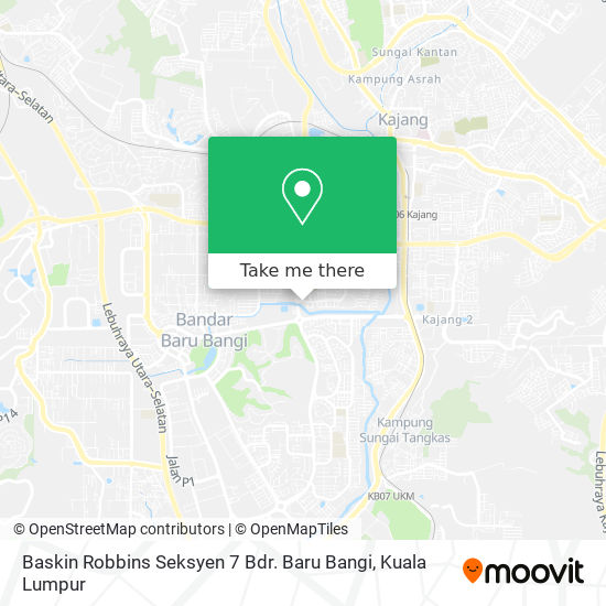 Baskin Robbins Seksyen 7 Bdr. Baru Bangi map