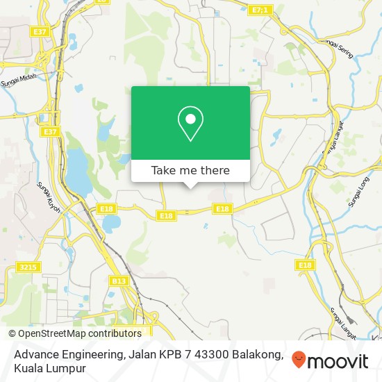 Advance Engineering, Jalan KPB 7 43300 Balakong map