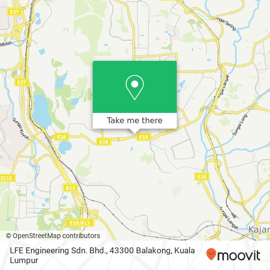 Peta LFE Engineering Sdn. Bhd., 43300 Balakong