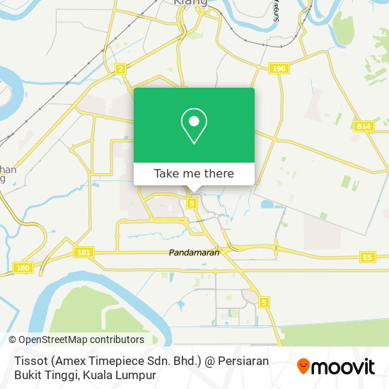 Peta Tissot (Amex Timepiece Sdn. Bhd.) @ Persiaran Bukit Tinggi