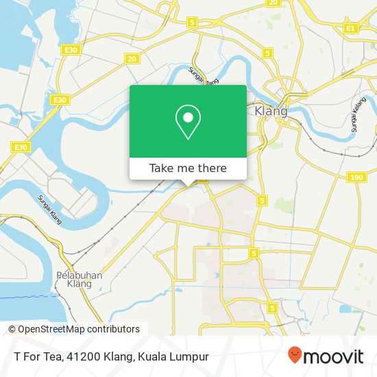 T For Tea, 41200 Klang map