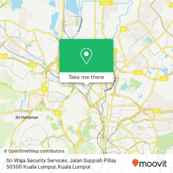 Sri Waja Security Services, Jalan Suppiah Pillay 50300 Kuala Lumpur map