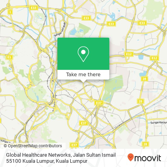 Global Healthcare Networks, Jalan Sultan Ismail 55100 Kuala Lumpur map