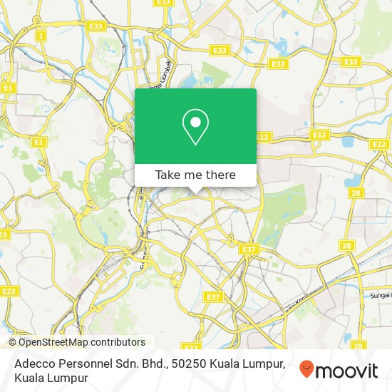 Adecco Personnel Sdn. Bhd., 50250 Kuala Lumpur map