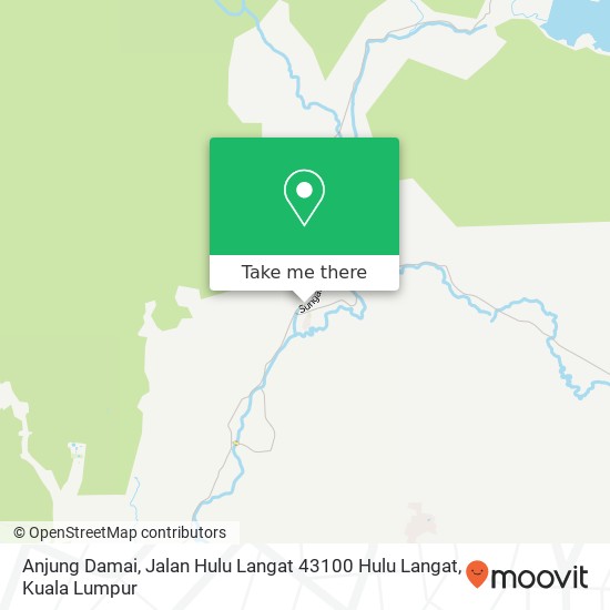 Peta Anjung Damai, Jalan Hulu Langat 43100 Hulu Langat