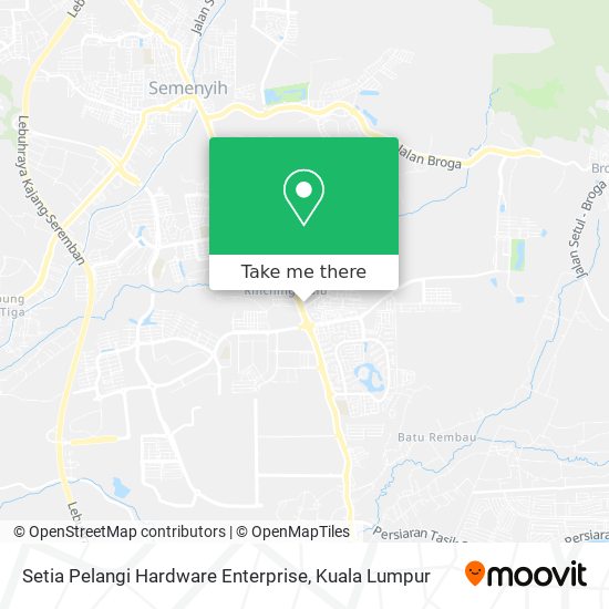 Setia Pelangi Hardware Enterprise map