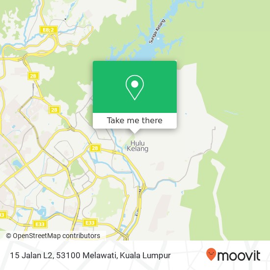 15 Jalan L2, 53100 Melawati map