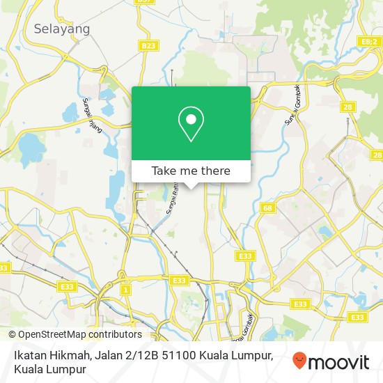 Ikatan Hikmah, Jalan 2 / 12B 51100 Kuala Lumpur map