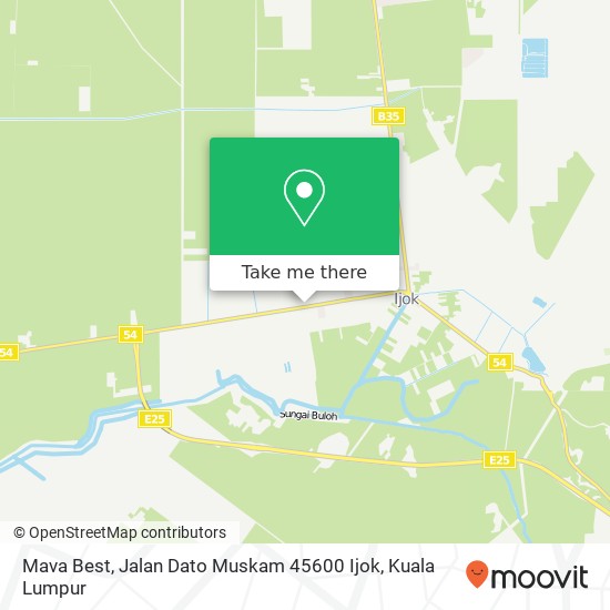 Peta Mava Best, Jalan Dato Muskam 45600 Ijok