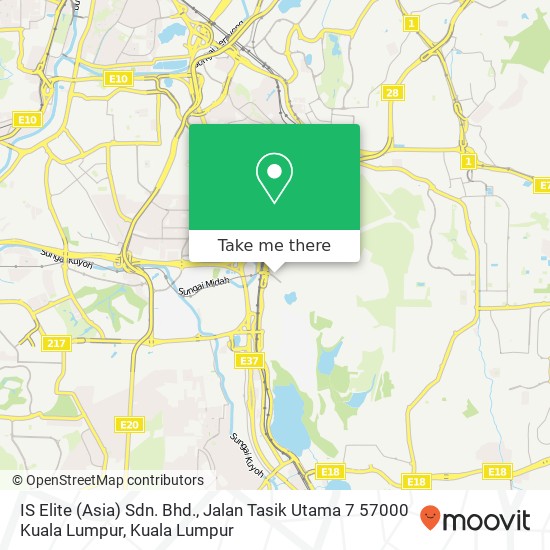 IS Elite (Asia) Sdn. Bhd., Jalan Tasik Utama 7 57000 Kuala Lumpur map