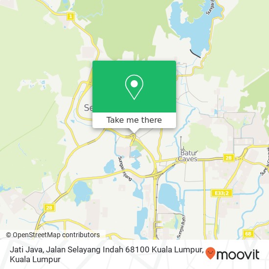 Peta Jati Java, Jalan Selayang Indah 68100 Kuala Lumpur