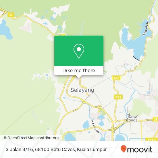 Peta 3 Jalan 3/16, 68100 Batu Caves