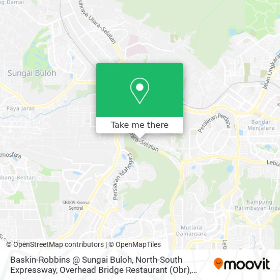 Baskin-Robbins @ Sungai Buloh, North-South Expressway, Overhead Bridge Restaurant (Obr) map