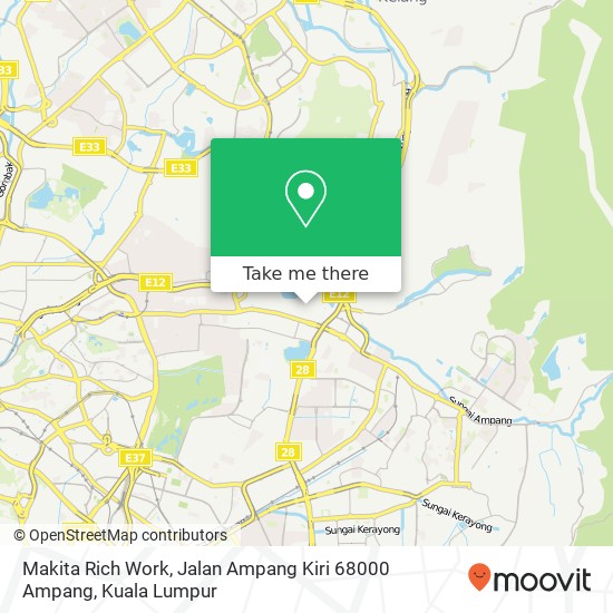 Makita Rich Work, Jalan Ampang Kiri 68000 Ampang map