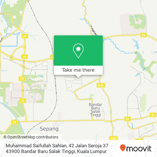 Muhammad Saifullah Sahlan, 42 Jalan Seroja 37 43900 Bandar Baru Salak Tinggi map