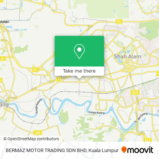 BERMAZ MOTOR TRADING SDN BHD map