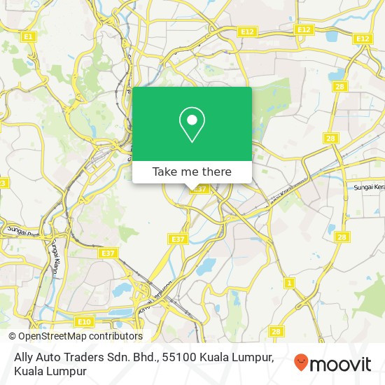 Peta Ally Auto Traders Sdn. Bhd., 55100 Kuala Lumpur