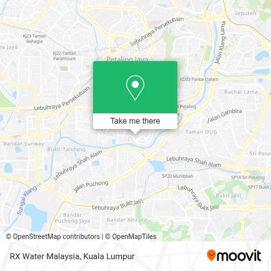RX Water Malaysia map