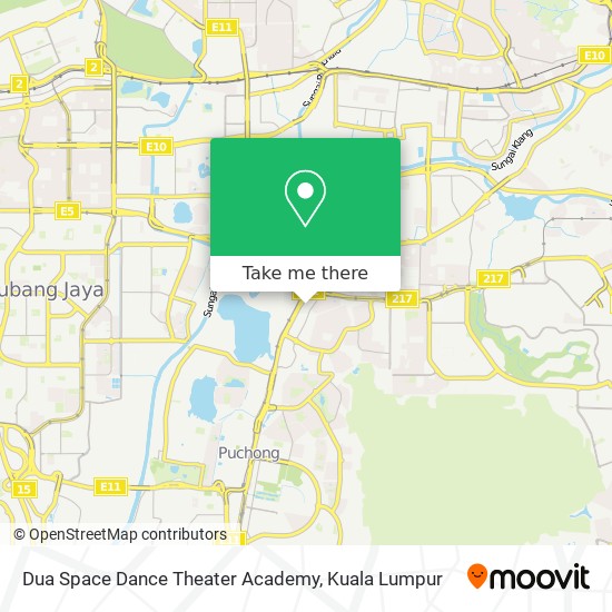 Dua Space Dance Theater Academy map